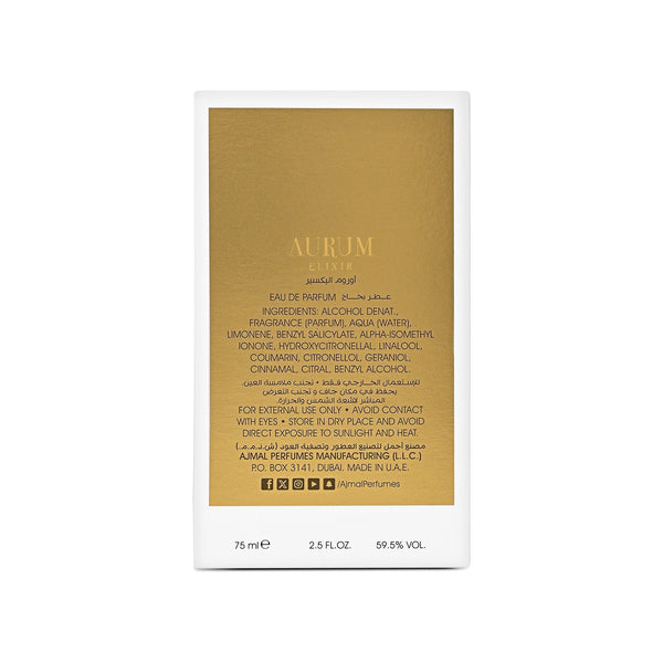 Aurum Elixir Perfume 75 ML for Unisex