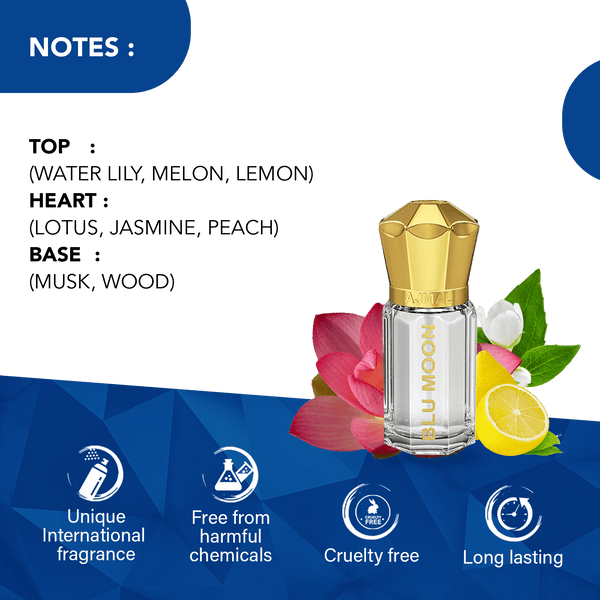 BLU MOON Non-Alcoholic Attar 5ML for Women