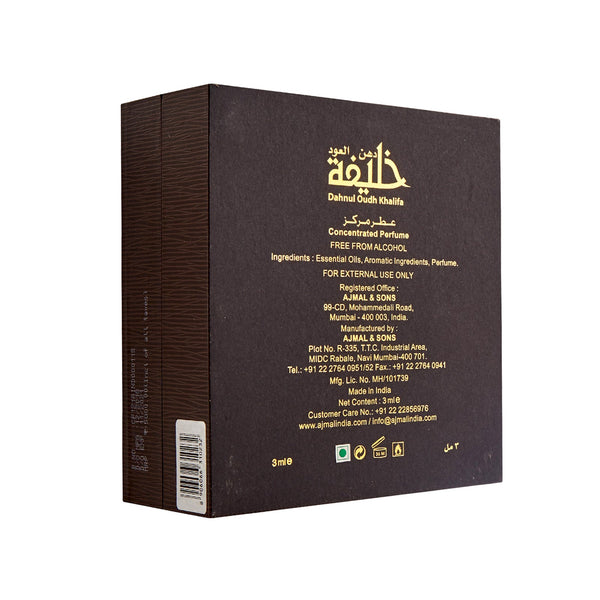 DHANUL OUDH KHALIFA Non-Alcoholic Attar 3ML for Men & Women