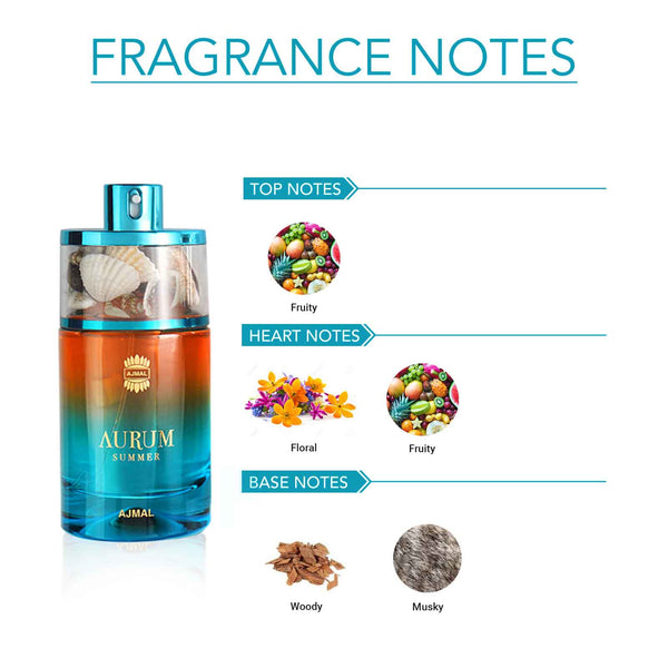 AURUM Summer Perfume 75ML for Women