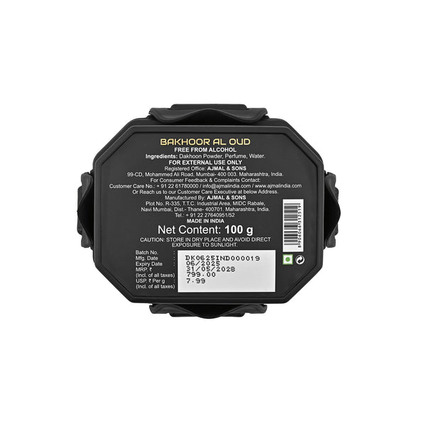 Bakhoor AL Oud 100 GMS