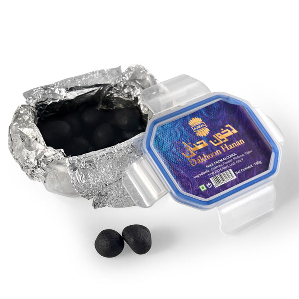 Dakhoon Hanan Oriental Bakhoor 100gms for Home and Dakhoon Hanan Oriental Bakhoor 100gms for Home