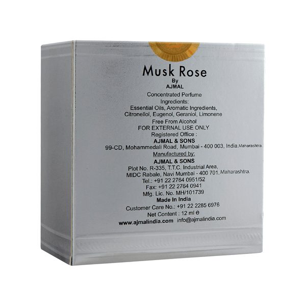 MUSK ROSE Non-Alcoholic Attar 12ML for Men & Women