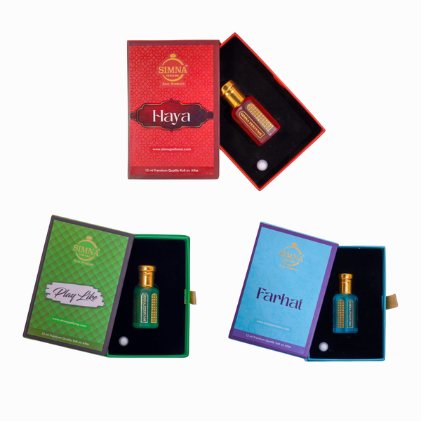 The Royal Signature Collection by Simna Perfume - Set of 3 Premium Attars 3 x 50ml